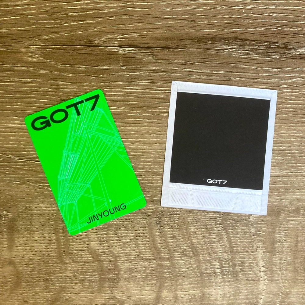 GOT7 Homehour Jinyoung Photocard + Last Piece Album Polaroid Photocard